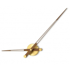 Часы Nomon AXIOMA GOLD N (основание - полированная латунь/стрелки - орех) D=100см