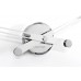 Часы Nomon  Axioma i WHITE. (основание - хромированная сталь/стрелки - белый лак) D=60см