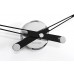 Часы Nomon  Axioma i BLACK.  (основание - хромированная сталь/стрелки - черный лак) D=60см