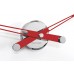 Часы Nomon Axioma i RED. (основание - хромированная сталь/стрелки - красный лак) D=60см Часы Nomon Axioma i RED. (основание - хромированная сталь/стрелки - красный лак) D=60см