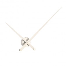 Часы Nomon  AXIOMA L, White. (основание - хромированная сталь/стрелки - белый лак)  D=100см