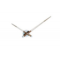 Часы Nomon  AXIOMA N, (основание - хромированная сталь/стрелки - орех). D=74см
