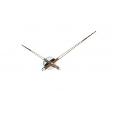 Часы Nomon  AXIOMA N, (основание - хромированная сталь/стрелки - орех). D=74см