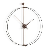 Часы Nomon BARCELONA PREMIUM BLACK WALNUT (основание - фиберглас и орех/стрелки - орех/центр - орех). D=90см, H=103см