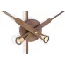 Часы NOMON Premium Bilbao  (основание - черный фиберглас и латунь/стрелки - орех/центр - орех). D=106см, H=126см