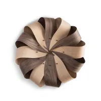 Часы Nomon Brisa (корпус - орех и дуб/ стрелки - орех/деления - орех). D=75см