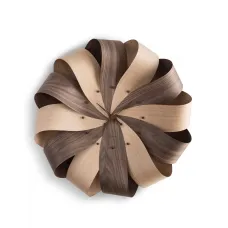 Часы Nomon Brisa (корпус - орех и дуб/ стрелки - орех/деления - орех). D=75см