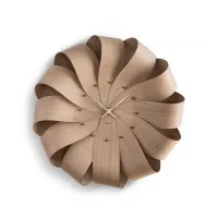 Часы Nomon Brisa (основание - дуб/стрелки - латунь/деления - орех). D=75см