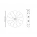 Часы Nomon Ciclo (основание - орех/стрелки - латунь/деления - латунь). D=55см