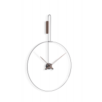 Часы Nomon DARO T (основание - графит/стрелки - орех). D=70см, H=108см