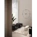 Часы Nomon Delmori Gold Premium fiberglass, (основание - черный фиберглас и латунь/стрелки - орех/центр - орех), D=130см Н=146см
