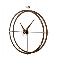 Часы Nomon DOBLE O N, (основание - венге/стрелки - венге) , D=70см Н=80см