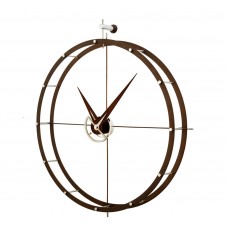 Часы Nomon DOBLE O N, (основание - венге/стрелки - венге) , D=70см Н=80см