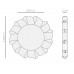 Настенное зеркало Nomon Home ESPEJO BRISA XL орех, d=60/100см