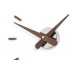 Часы Nomon SUNSET WALNUT. (основа - хромированная сталь/стрелки и деления - орех) D=50см
