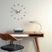Часы Nomon SUNSET WALNUT. (основа - хромированная сталь/стрелки и деления - орех) D=50см