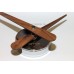 Часы Nomon SUNSET WENGE, (основа - хромированная сталь/стрелки и деления - венге) D=50см