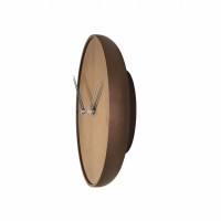 Часы Nomon Jazz (Chrome, d=34cm) хромированная сталь, дерево орех