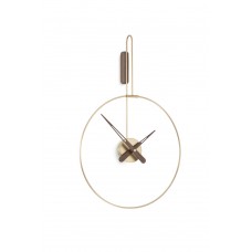 Часы Nomon MICRO DARO G (основание - латунь/стрелки - орех). D=40см, H=62,5см