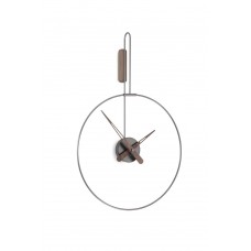 Часы Nomon MICRO DARO T (основание - графит/стрелки - орех). D=40см, H=62,5см
