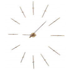 Часы Nomon  MERLIN 12 GOLD+WALNUT N 155 (орех+латунь). D=155см