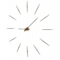 Часы Nomon  MERLIN 12 GOLD+WENGE N 155 (венге+латунь). D=155см