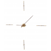 Часы Nomon MERLIN 4 GOLD+WALNUT N 125 (орех+латунь). D=125см