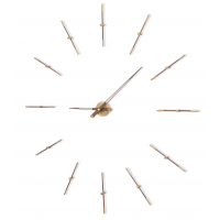 Часы Nomon MERLIN 12 GOLD+WALNUT N 125 (орех+латунь). D=125см