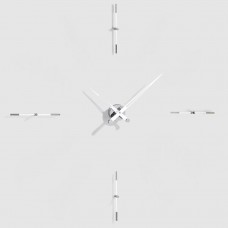 Часы Merlin 4 i WHITE, Nomon CHROME+WHITE, (хром+белый лак). D=110см