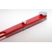 Часы Nomon Merlin 12 i  CHROME+RED (хром+красный лак). D=110см