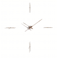 Часы Nomon  MERLIN 4 N 125 WALNUT+CHROME (орех+хром). D=125см