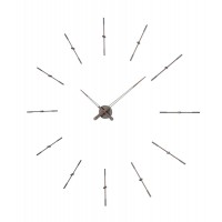 Часы Nomon MERLIN 12T  GRAPHITE+WALNUT (орех+графит). D=125см