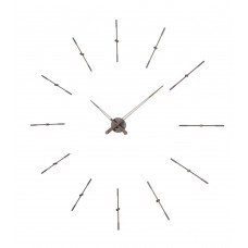 Часы Nomon MERLIN 12T  GRAPHITE+WALNUT (орех+графит). D=125см