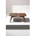 Стол MESA MIXTA DUO S (орех+мрамор)