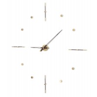 Часы Nomon Mixto Gold N 155, полированная латунь/венге. D=155см