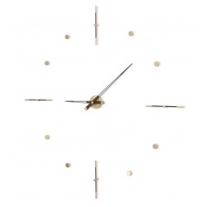 Часы Nomon Mixto Gold N 125, полированная латунь/венге. D=125см