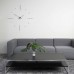 Часы Nomon Mixto i White, хром/белый лак. D=110cм
