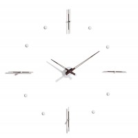 Часы Nomon Mixto N 155 хром/венге. D=155см