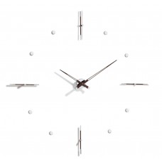 Часы Nomon Mixto N 155 хром/венге. D=155см