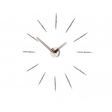Часы Nomon MERLIN MINI 12 WALNUT+CHROME(орех+хром). D=70см Часы Nomon MERLIN MINI 12 WALNUT+CHROME(орех+хром). D=70см