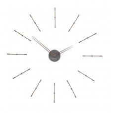 Часы Nomon  Mini MERLIN 12T GRAPHITE+WALNUT (орех+графит). D=70см