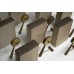 Часы Nomon Puntero Mini Gold G, латунь/орех. D=18см, H=26см
