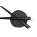 Часы OJ BLACK. Цвет: чёрный. D=80см