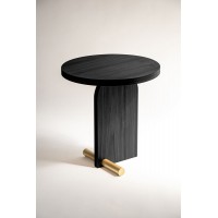 Стол MESAS NOVA 1 Black Ash/Gold
