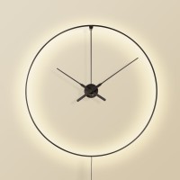 Часы-светильник OMBRA PLUG-IN D=80cm. (Внешний кабель)