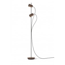 Напольный светильник Nomon ONFA FLOOR DOUBLE SPOTLIGHT walnut/black