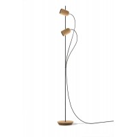 Напольный светильник Nomon ONFA FLOOR DOUBLE SPOTLIGHT oak/black