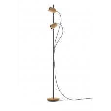 Напольный светильник Nomon ONFA FLOOR DOUBLE SPOTLIGHT oak/black