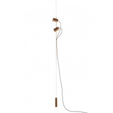Подвесной светильник Nomon ONFA PENDANT DOUBLE SPOTLIGHT Gold/Walnut