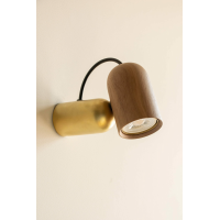 Настенный светильник Nomon ONFA WALL Gold/Walnut